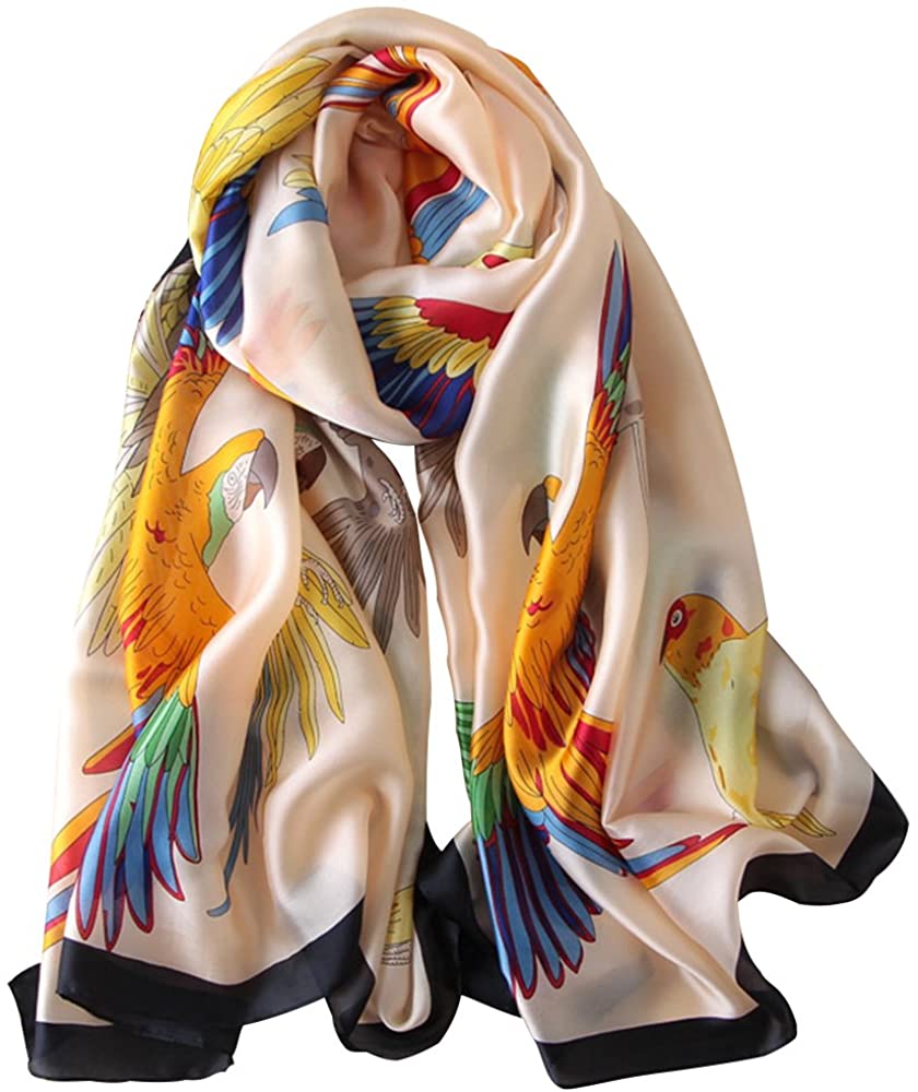80X180cm Custom Cost Effective Fashion Silk Scarf Shawls Silk
