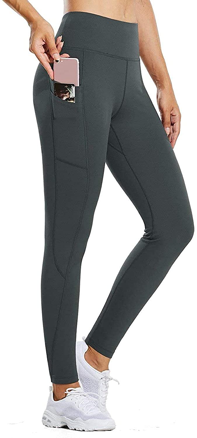 Women's Fleece Lined Water Resistant Legging High Waisted Thermal