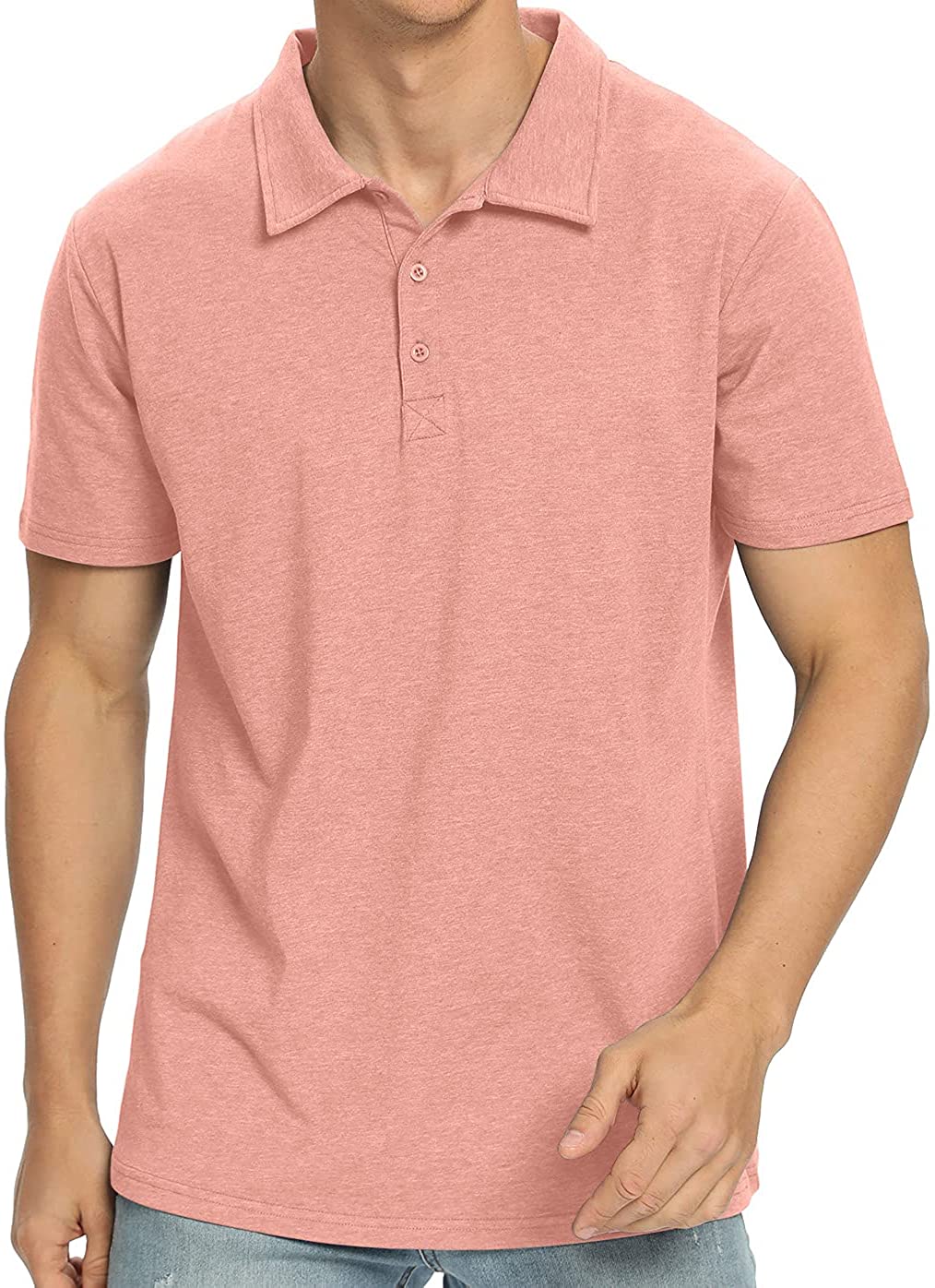 rose gold polo shirt