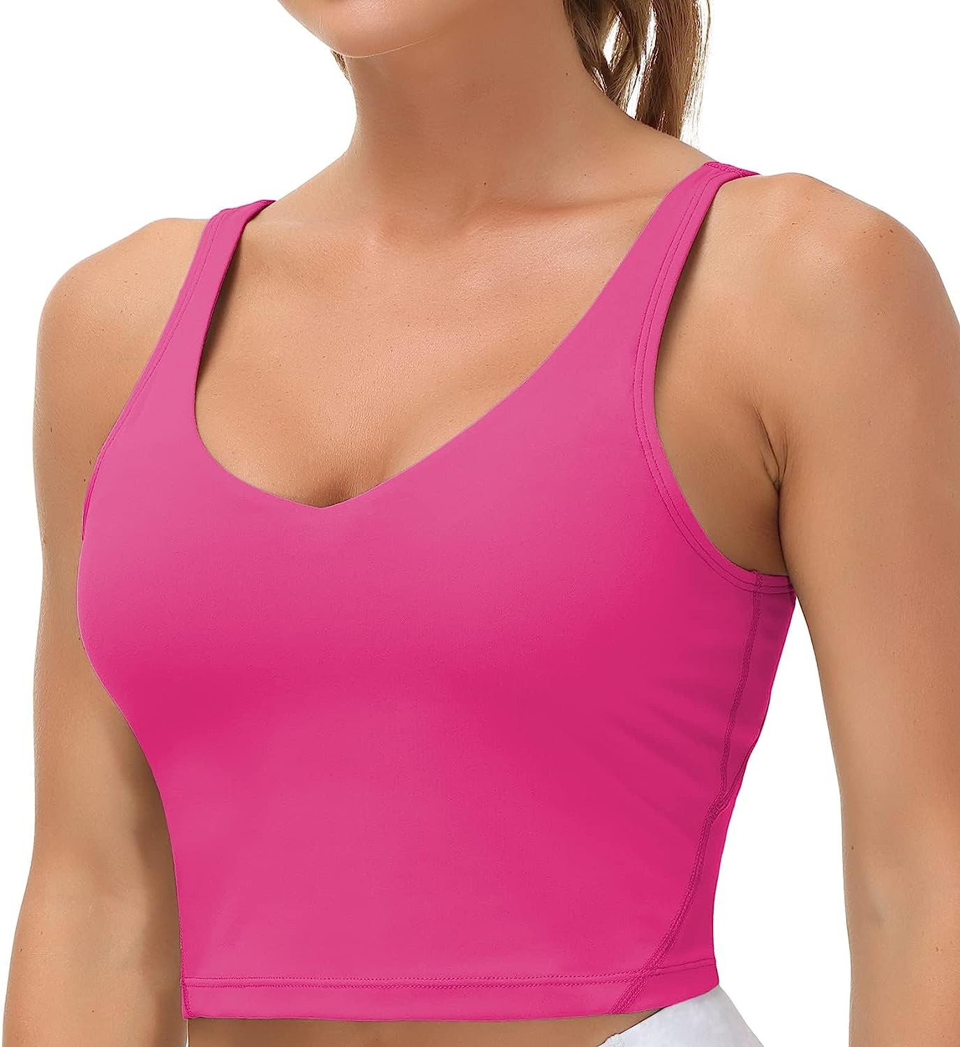 THE GYM PEOPLE Womens' Sports Bra Longline Wirefree Padded