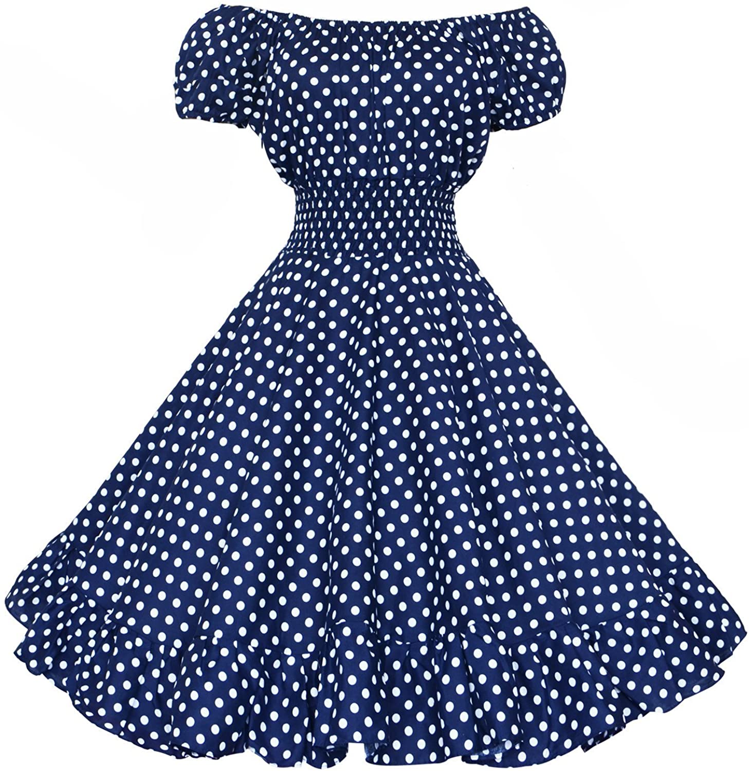 Maggie Tang 50s 60s Vintage V-Neck Swing Rockabilly Pinup Ball Gown Party Dress