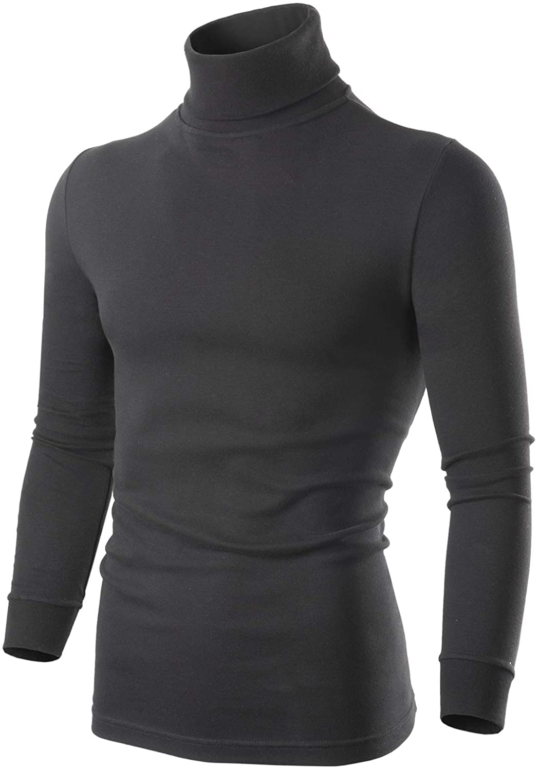 HOP FASHION Turtleneck Sweater Thermal Underwear Long Sleeve Mock Neck Base Layer Shirt for Men 