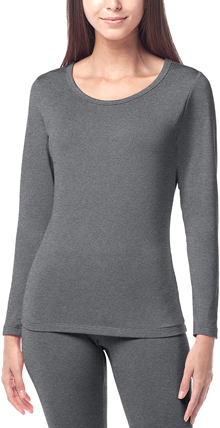 LAPASA Women Turtleneck Thermal Underwear Top Undershirt Lightweight Fleece  Lined Long Sleeve Base Layer Winter Warm Thermoflux 100 Mildly Warm L88  X-Small Black at  Women's Clothing store