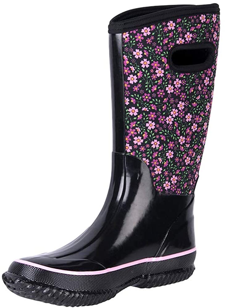 womens insulated rubber rain boots