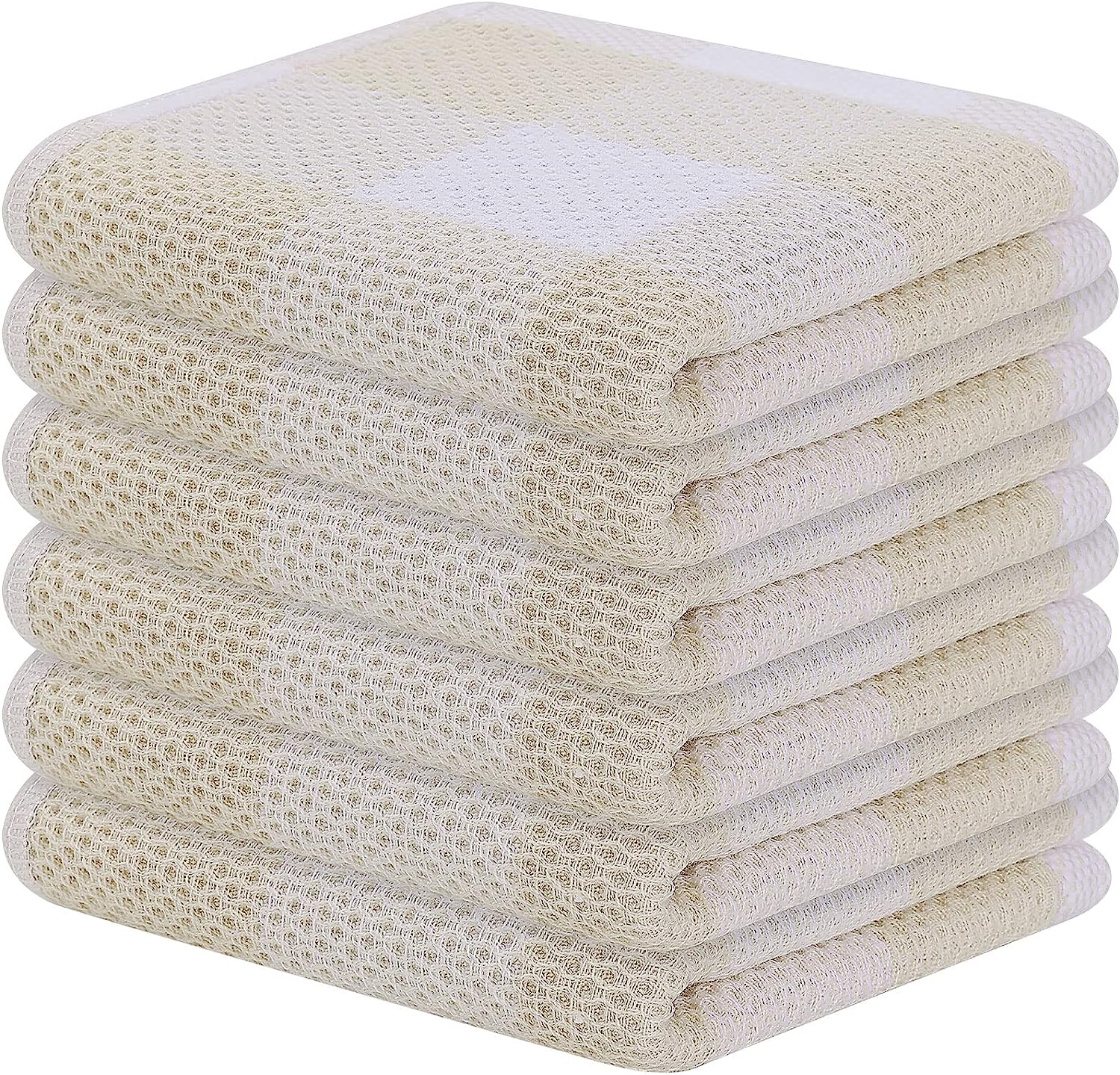 Mordimy 100% Cotton Waffle Weave Kitchen Towels, 13 x 28 Inches