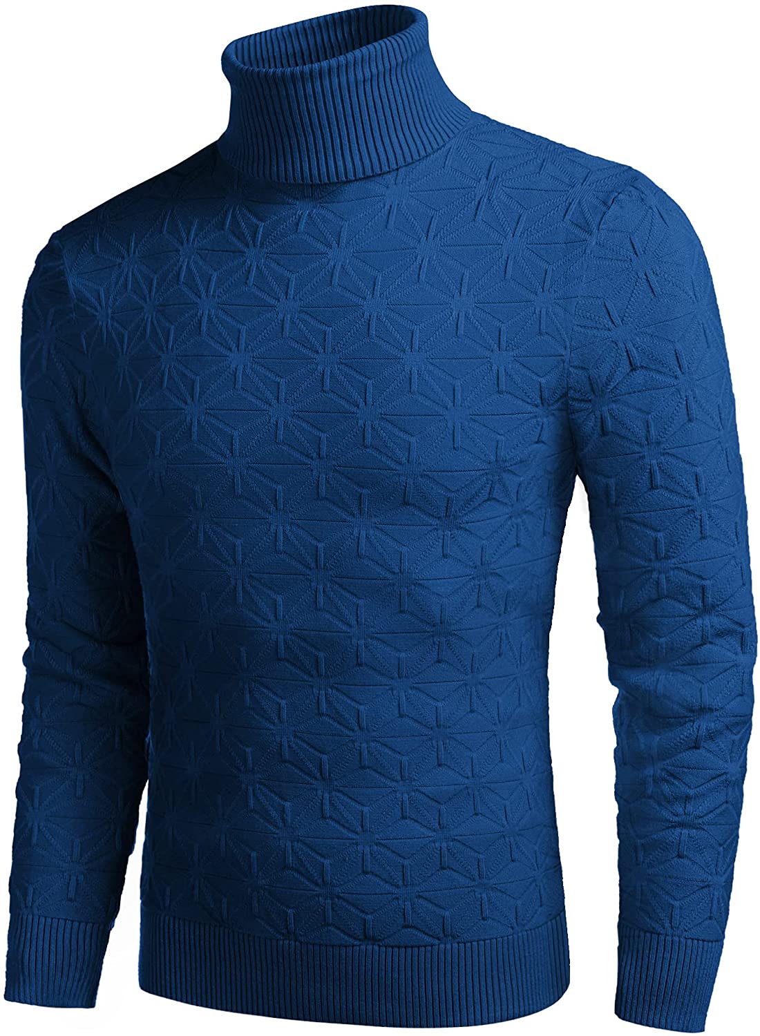 COOFANDY Men's Turtleneck Roll Neck Polo Necks Slim Fit Pullover Sweaters
