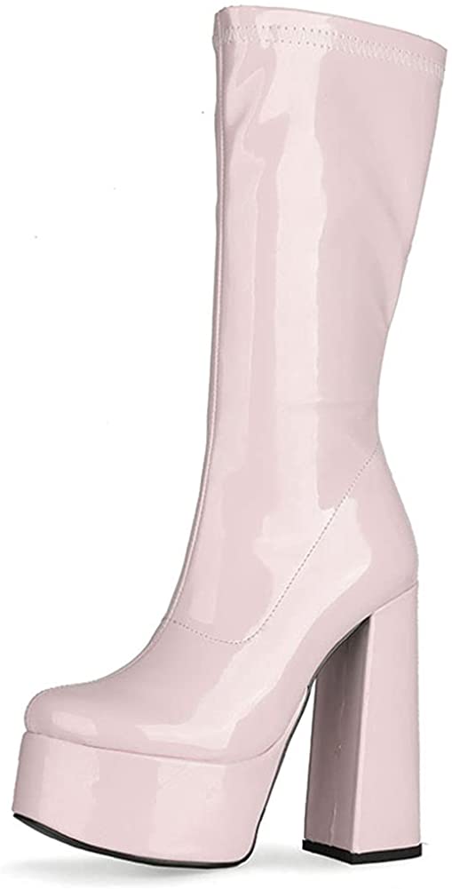 pastel gogo boots