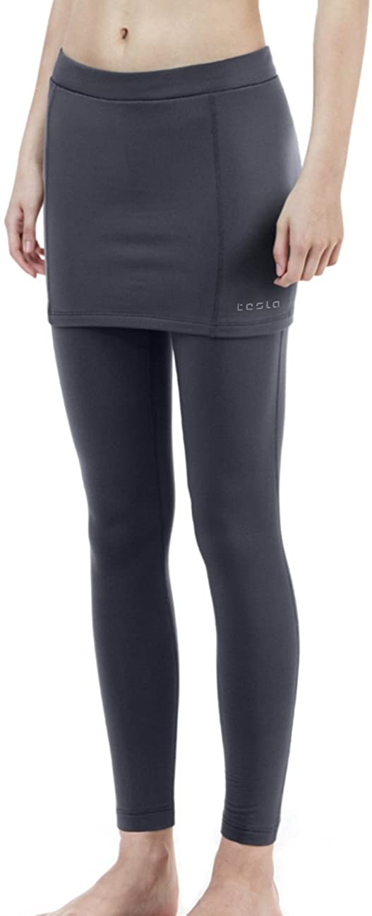 TSLA 1 or 2 Pack Women's Thermal Yoga Pants, Fleece Lined Compression ...