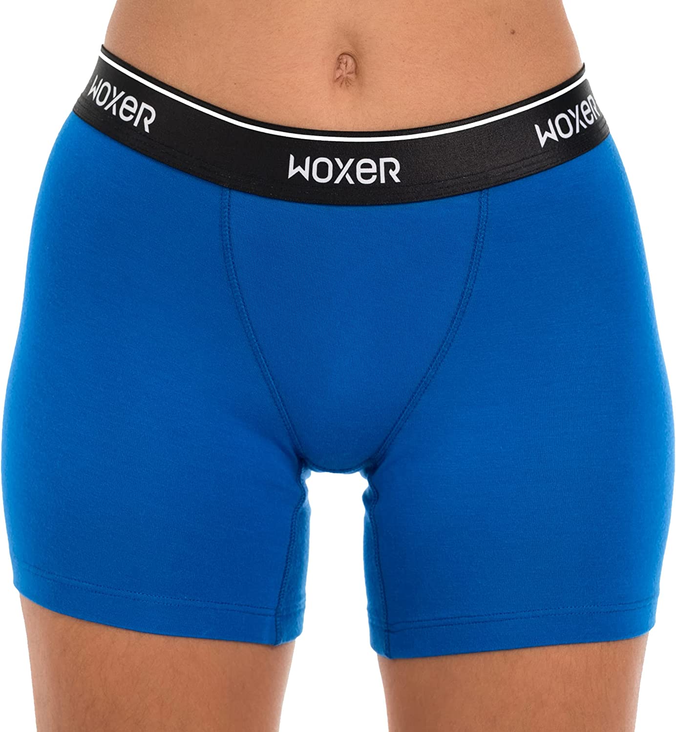 Woxer Women's Boxer Briefs Underwear, Baller 5” High-Waisted Boyshorts,  Exercise Shorts Soft, Chafing-Free, No Roll Inseam Black at  Women's  Clothing store