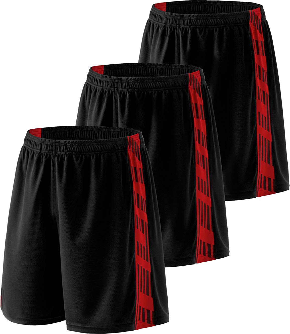 ATHLIO 1 Gym Training Workout Shorts 2 or 3 Pack Mens Active Running Shorts Quick Dry Mesh Athletic Shorts with Pockets