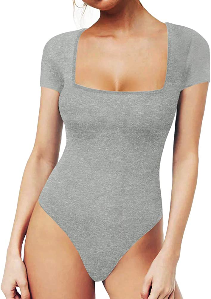 The Kari Square Neck Short Sleeve Bodysuit – Shoppe Twelve