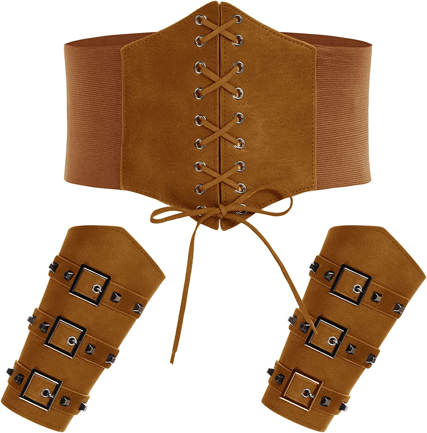 GRACE KARIN Lace-up Cinch Belt Tied Corset Elastic Waist Belt