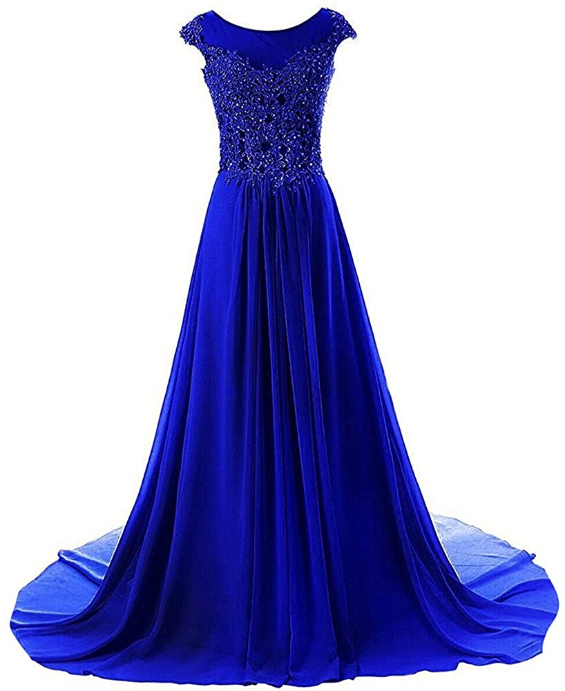 Long Chiffon Evening Formal Party Ball Gown Prom Bridesmaid Dress Size 6-22 