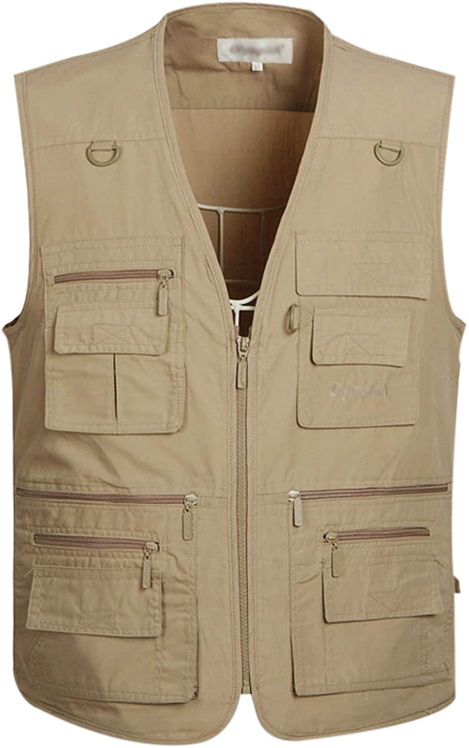 Gihuo Men's Fishing Vest Utility Shooting Safari Travel Vest with Pockets