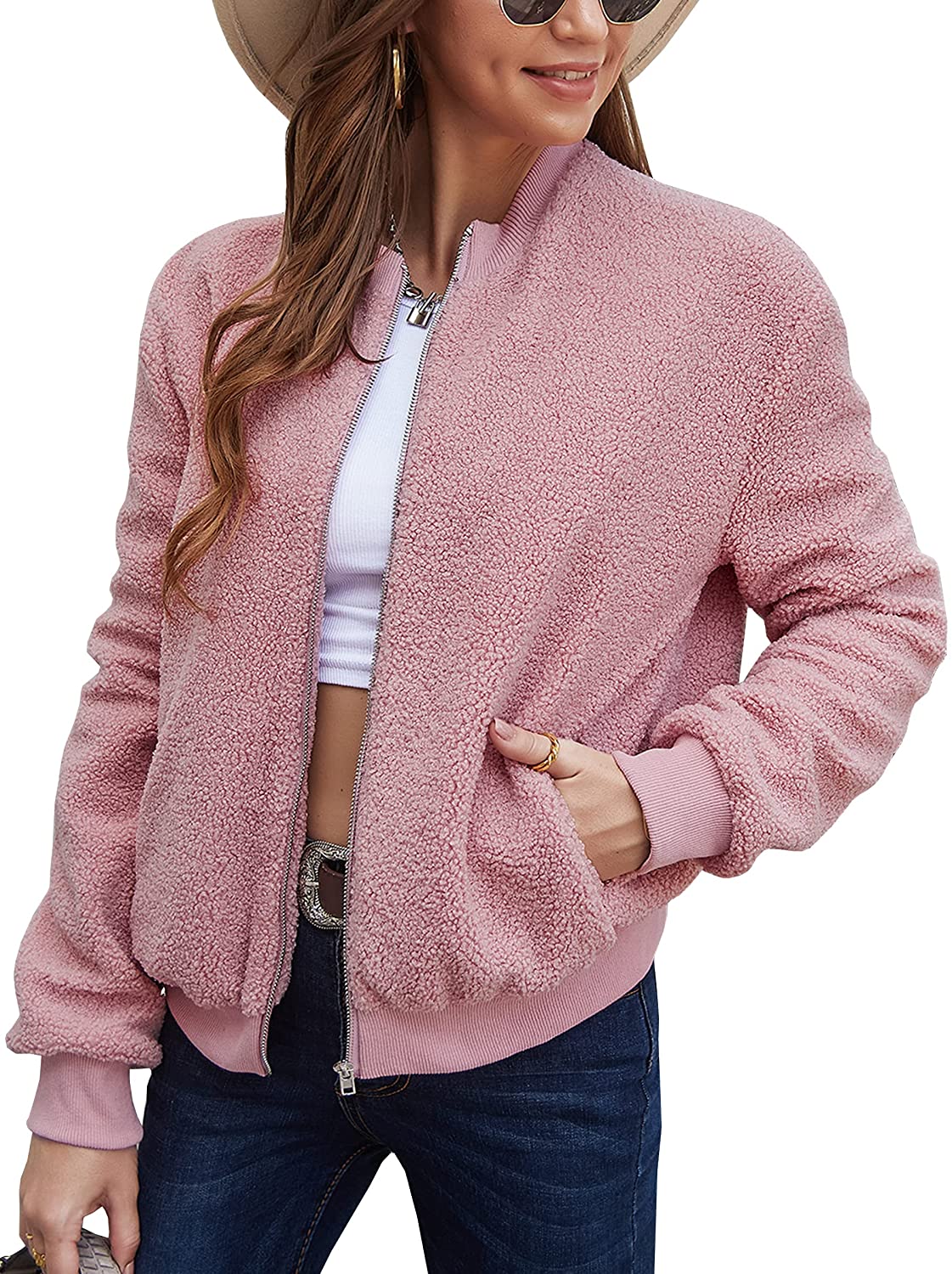 Ecowish sale fuzzy jacket