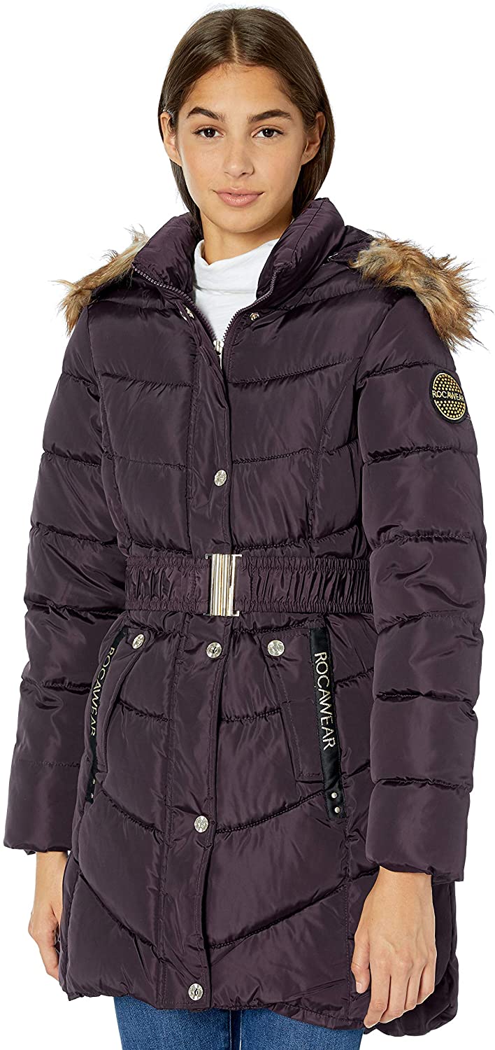 Glacier Shield Wine Rocawear Womens Plus Size Outerwear Jacket 2X 