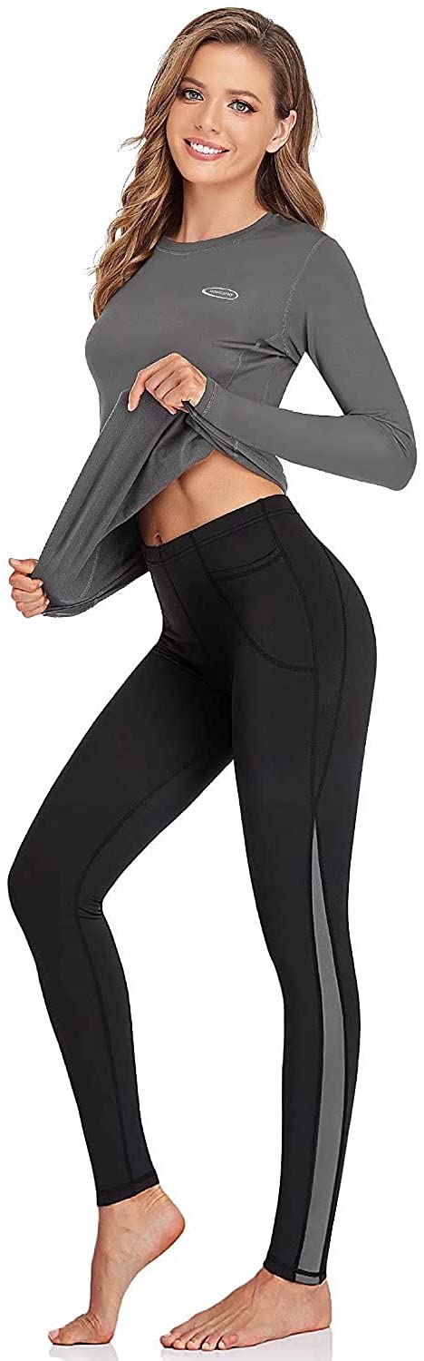  HiZiTi Thermal Underwear for Women Long Johns Set with