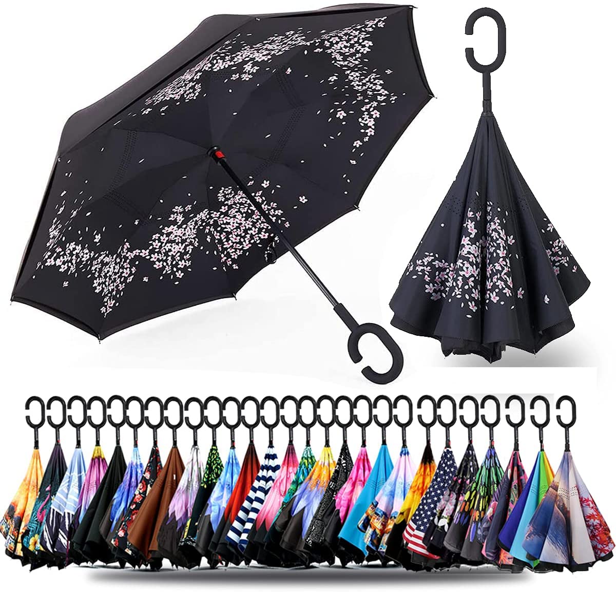  Nollia Double Layer Inverted Umbrella - C Shaped