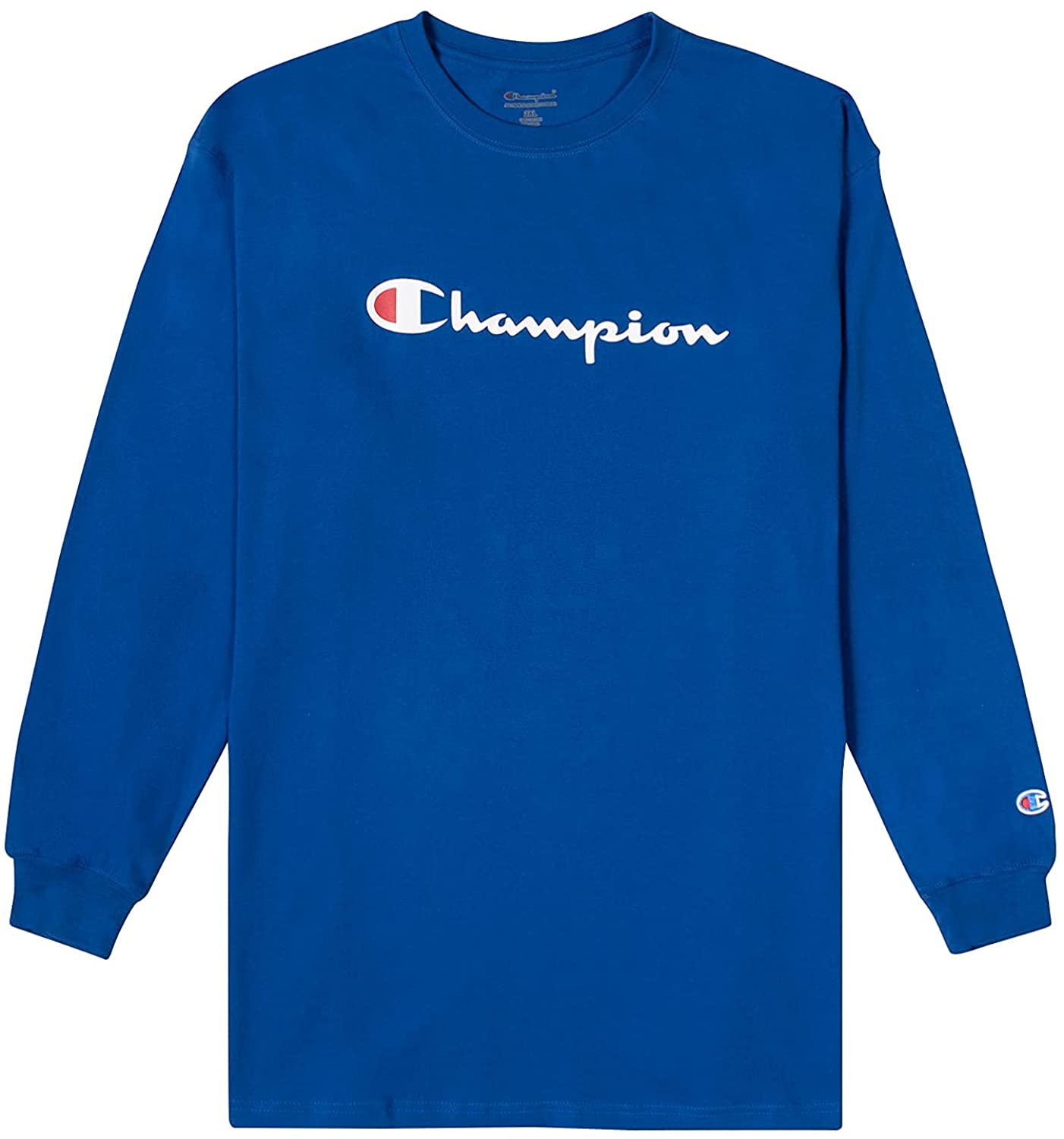 Champion Men's Classic Jersey Long Sleeve Script T-Shirt