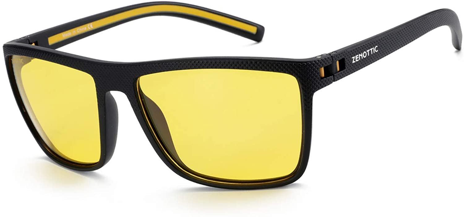 ZENOTTIC Polarized Sunglasses for Men Lightweight TR90 Frame UV400  Protection Sq