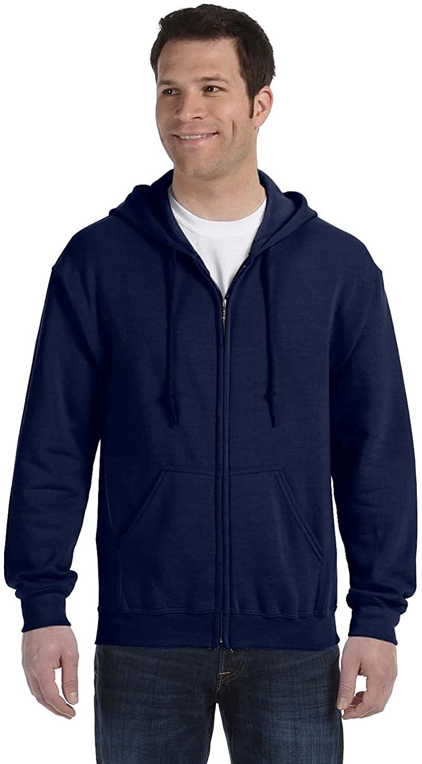 thumbnail 16  - Gildan Men&#039;s Fleece Zip Hooded Sweatshirt, Style G18600