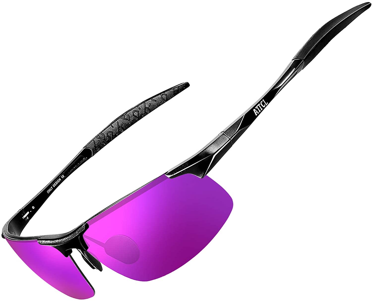 ATTCL Men's HOT Fashion Driving Polarized Sunglasses for Men Al-Mg metal  Frame
