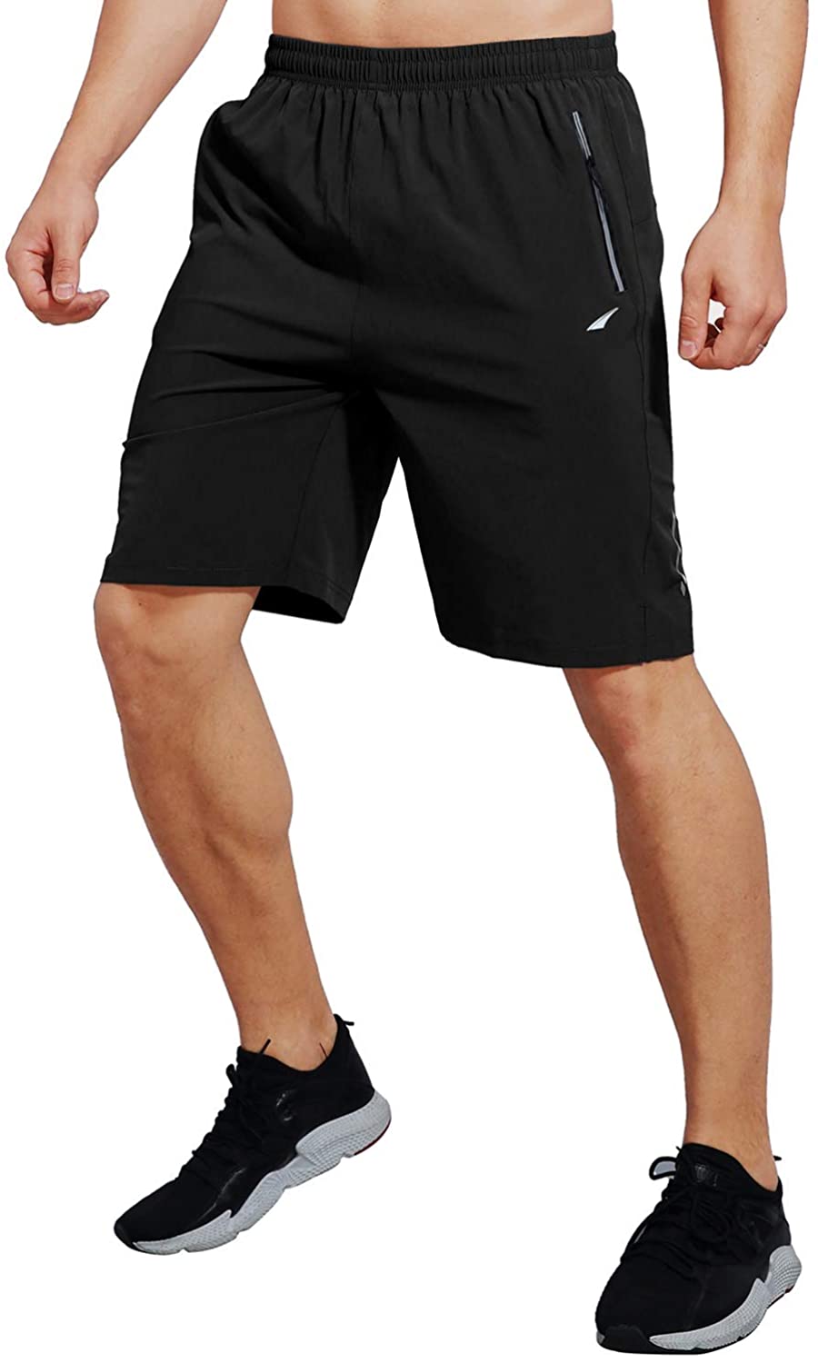 VAYAGER Mens Athletic Shorts 9 Inch Running Workout Short Quick Dry ...
