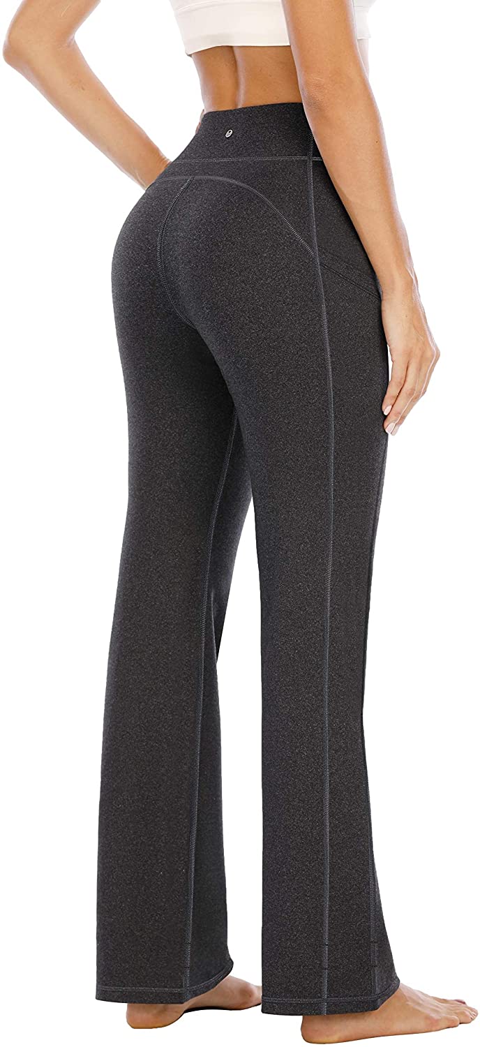 IUGA Bootcut Yoga Pants for Women with Pockets High Waisted Workout Pants  Tummy