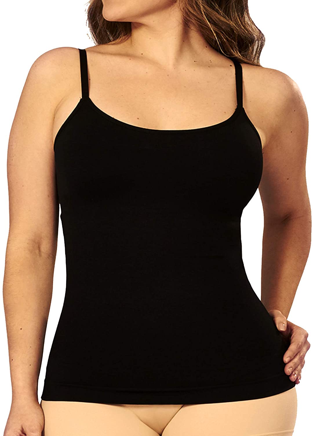 Shapermint Scoop Neck Cami - Tummy and Waist Control Body Shapewear Camisole