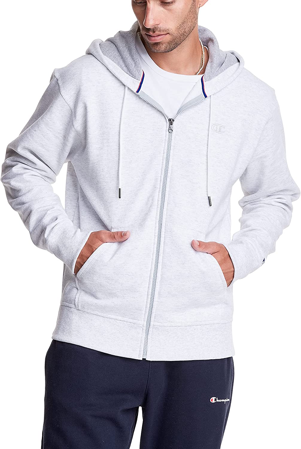 Champion powerblend best sale zip hoodie