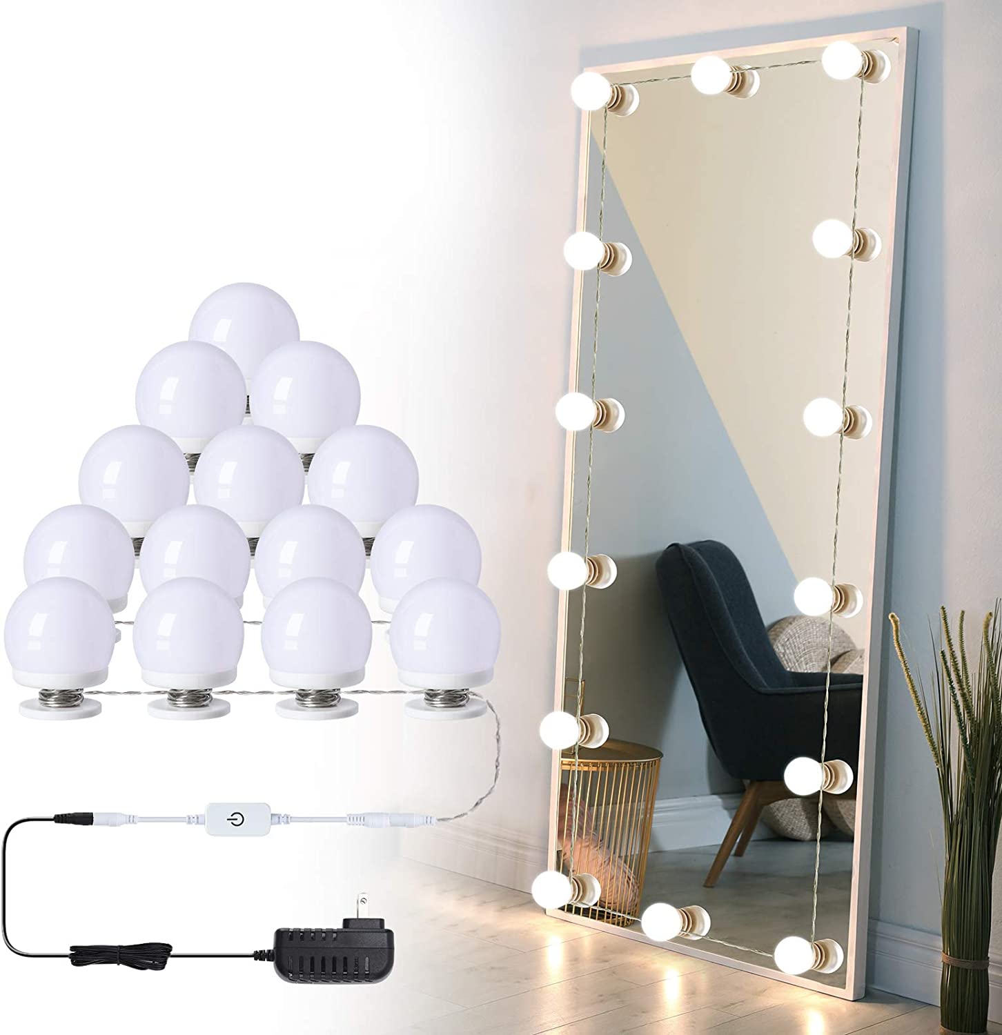 14 bulb hollywood mirror