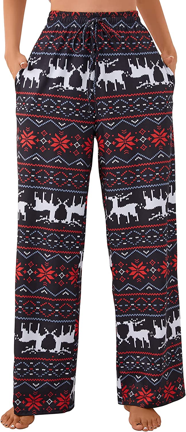 X-Image Women Comfy Casual Pajama Pants with Pockets & Drawstring