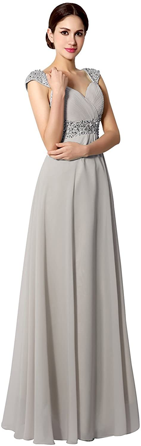 2019 New One Shoulder Sequins Chiffon Bridesmaid Dress Long Evening Prom Dress