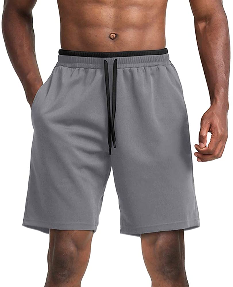 MAGNIVIT Mens Lightweight Mesh Shorts with Pockets Breathable Running Workout Gym Shorts