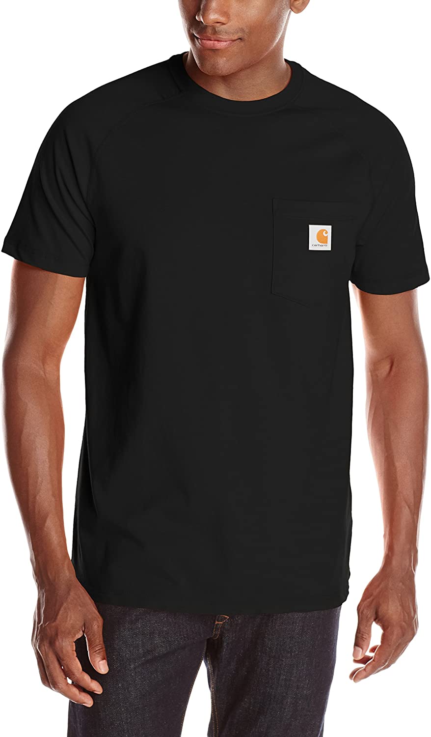 Carhartt Mens Force Cotton Delmont Short Sleeve T-Shirt Relaxed Fit Regular and Big /& Tall Sizes