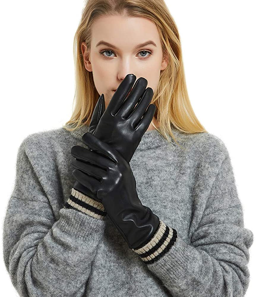 Touchscreen Texting Warm Driving Gloves by Dsane Winter Leather Gloves for Women
