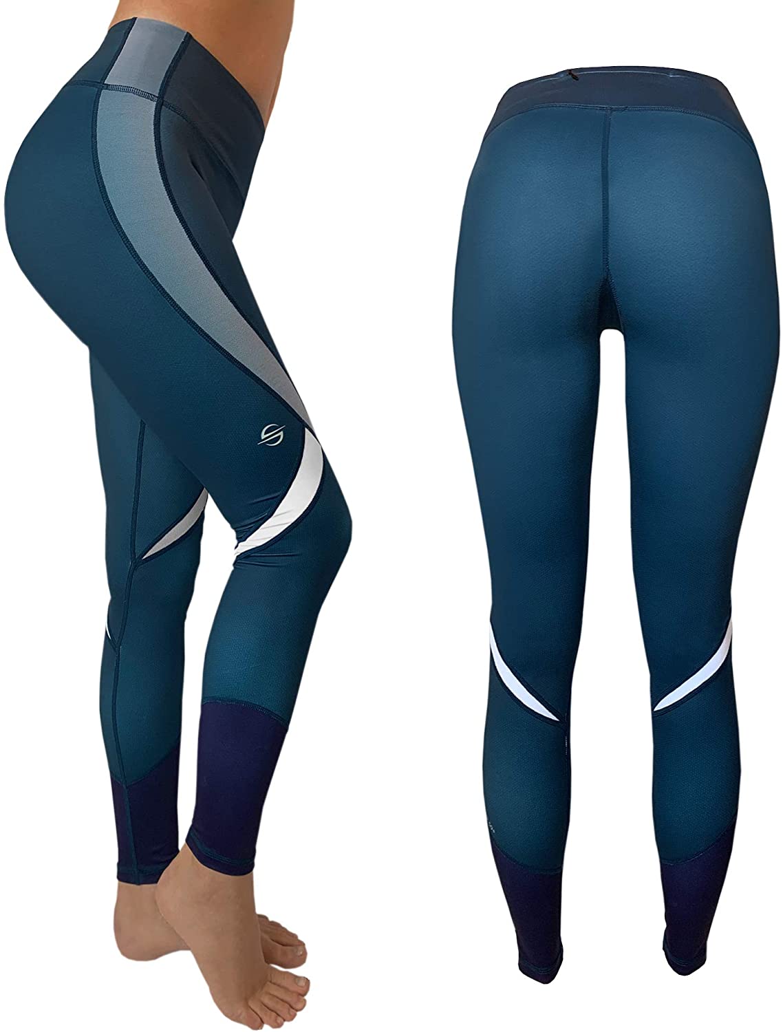 Women's Swim Workout Pattern Leggings Wetsuit Pants Tights UPF 50+