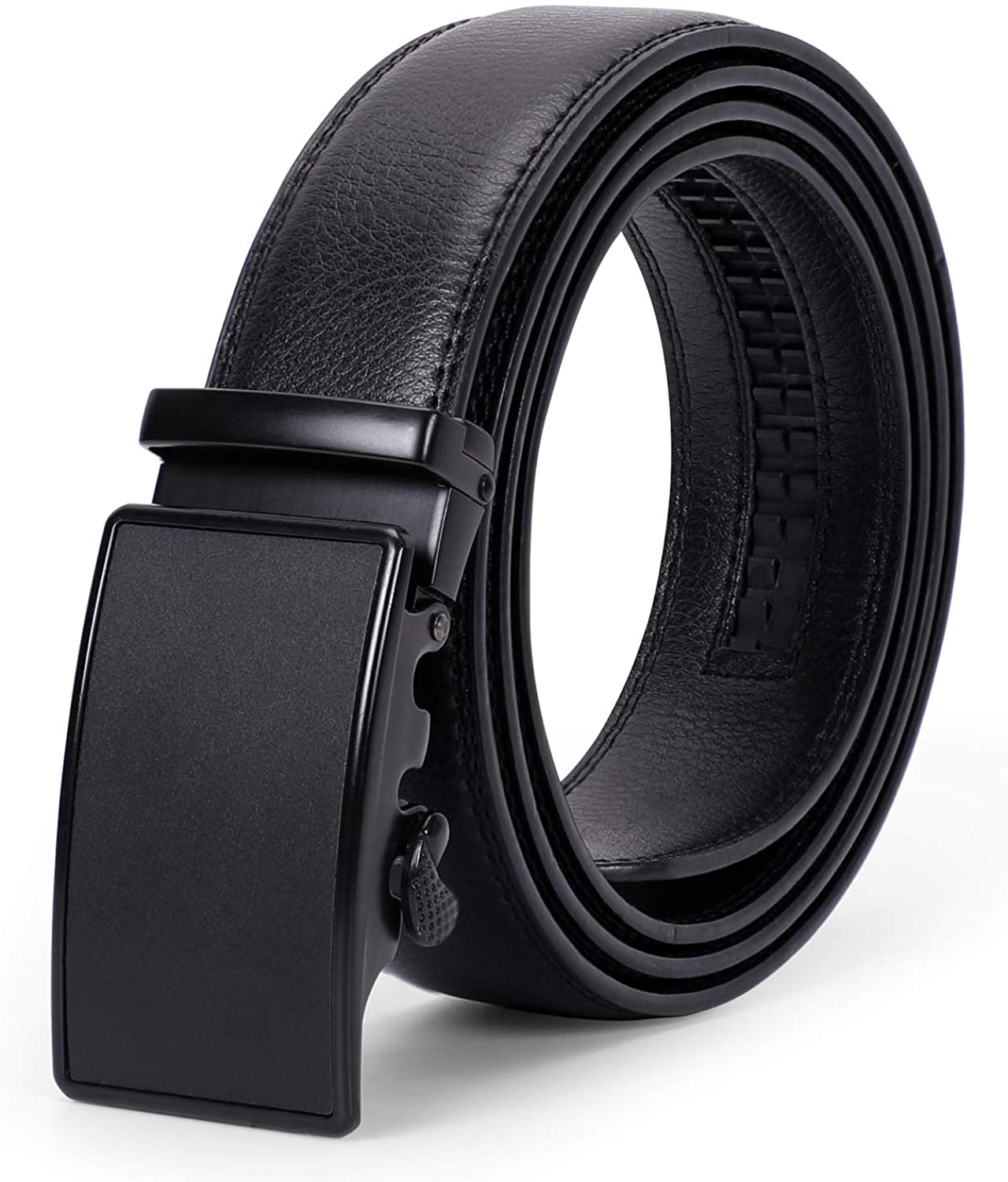 Men's Leather Ratchet Belt Comfort Dress Belt for Men with Automatic ...