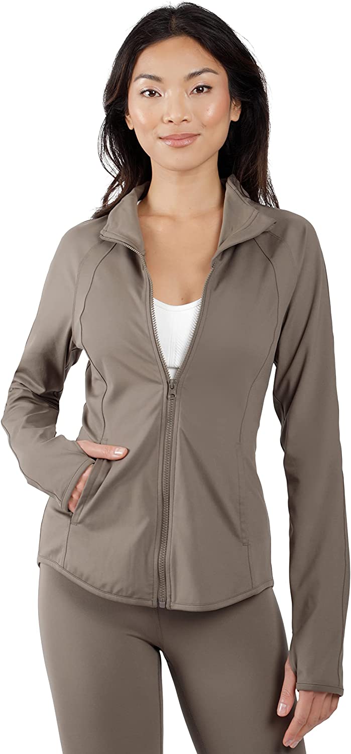 Yogalicious Womens Ultra Soft Lightweight Full Zip Yoga Jacket with Pockets  | eBay