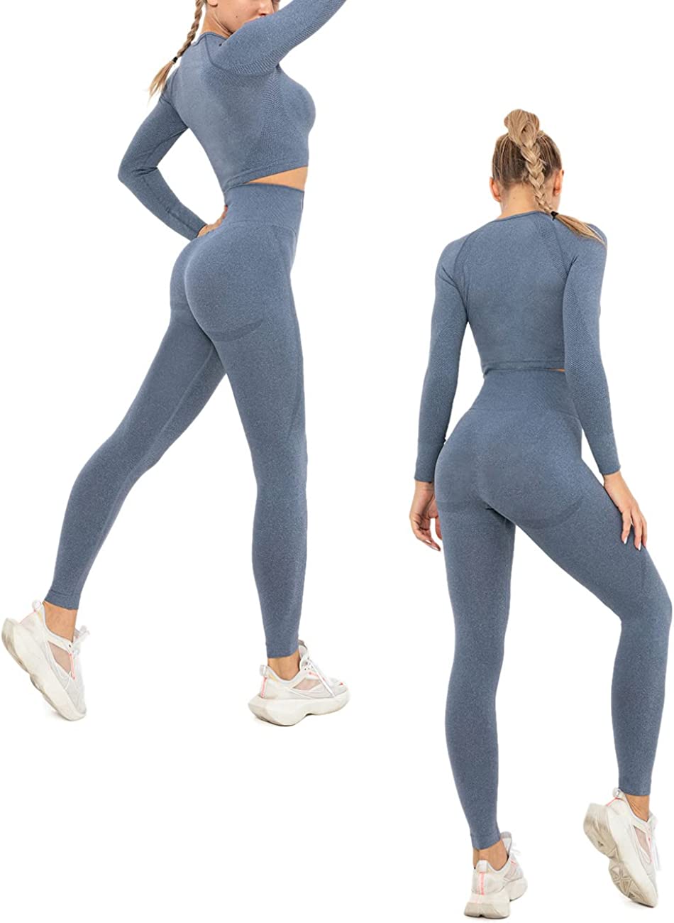  Workout Outfit for Women 2 Piece Butt Lifting Gym Yoga