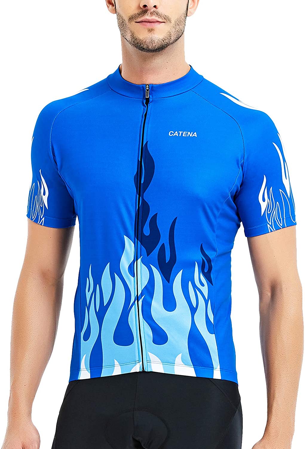 Catena Womens Cycling Jersey Short Sleeve Shirt Running Top Moisture Wicking Workout Sports T-Shirt 