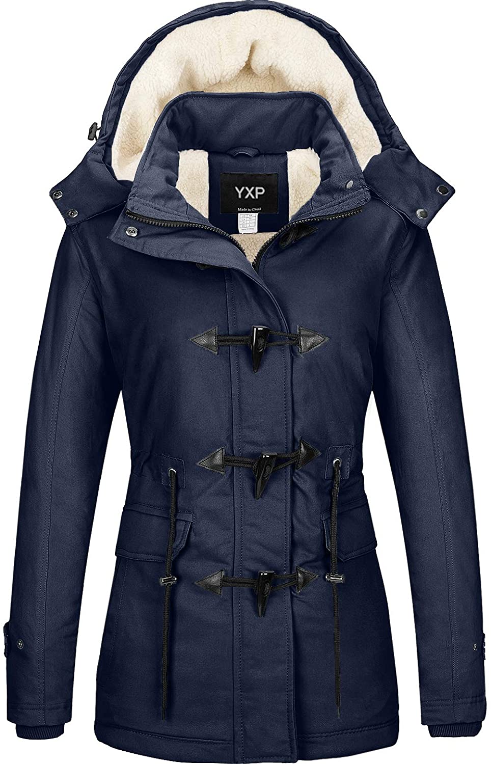 JYG Men's Winter Thicken Coat Casual Military Parka Jacket with Removable  Hood