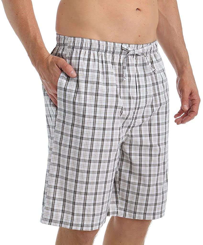 Nautica Men's Soft Woven 100% Cotton Elastic Waistband Sleep