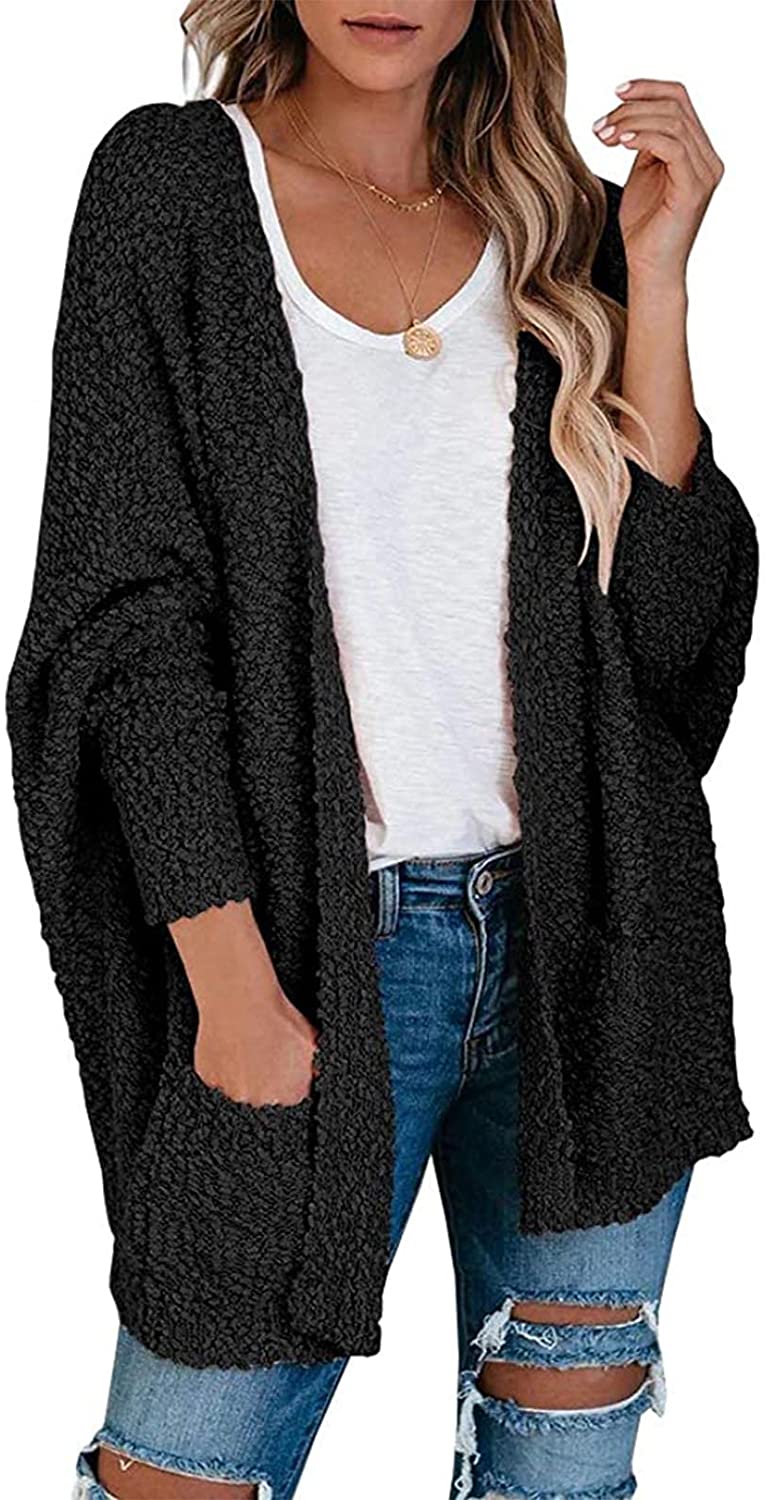 Fuzzy popcorn knit on sale cardigan