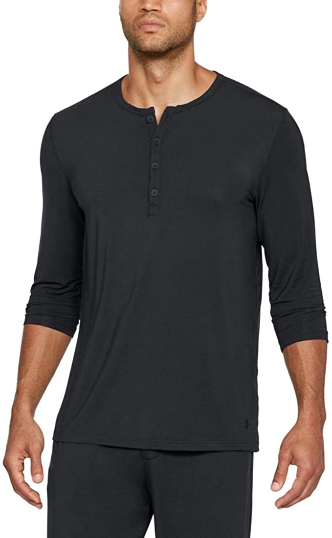 Under Armour Mens Under Armour Mens Athlete Recovery Ultra Comfort Henley Under armour mens athlete recovery sleepwear henley