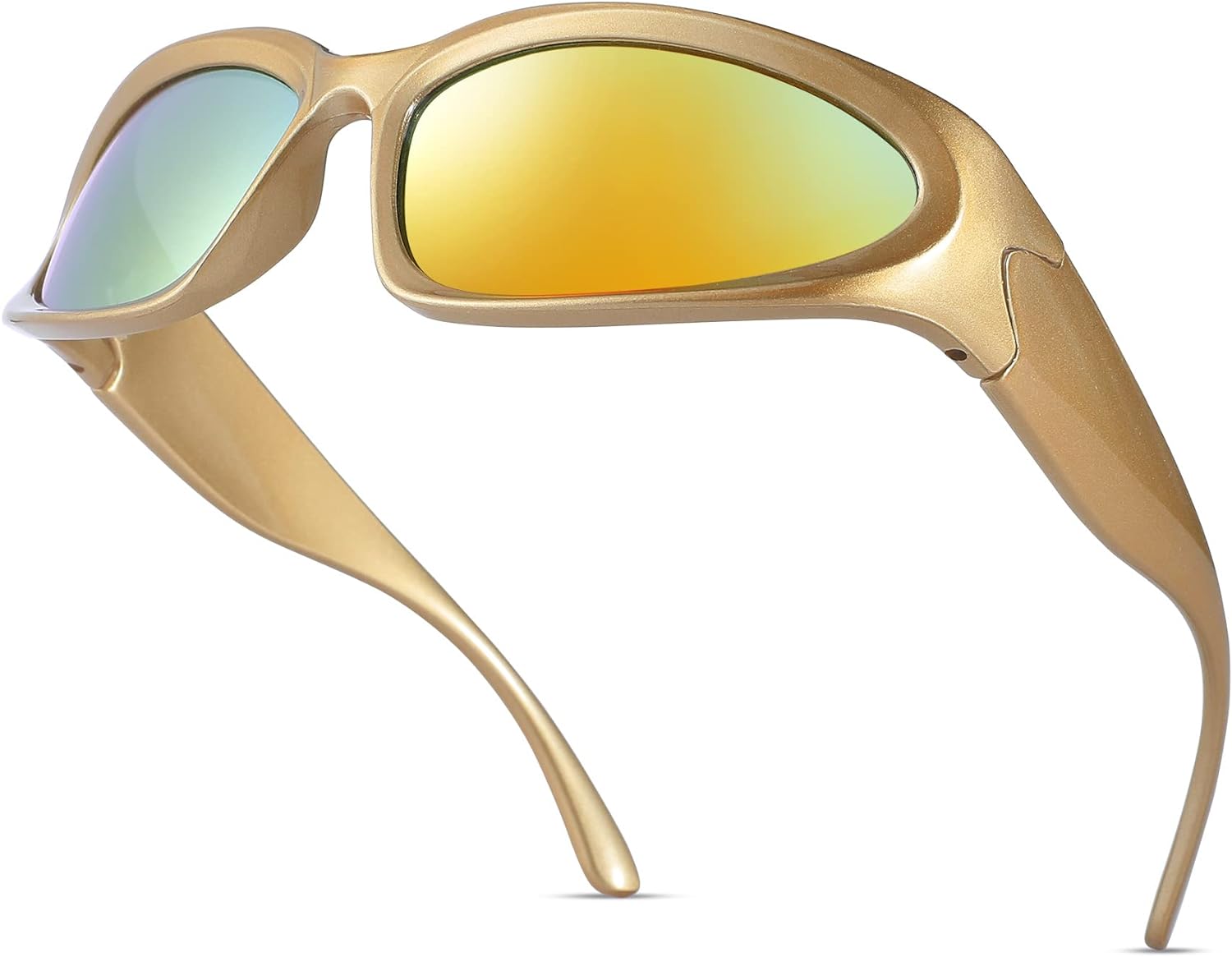NULOOQ Wrap Around Sport Sunglasses for Women Men Fashion Trendy Futuristic  Clones Style Sunglasses Athletic Shades