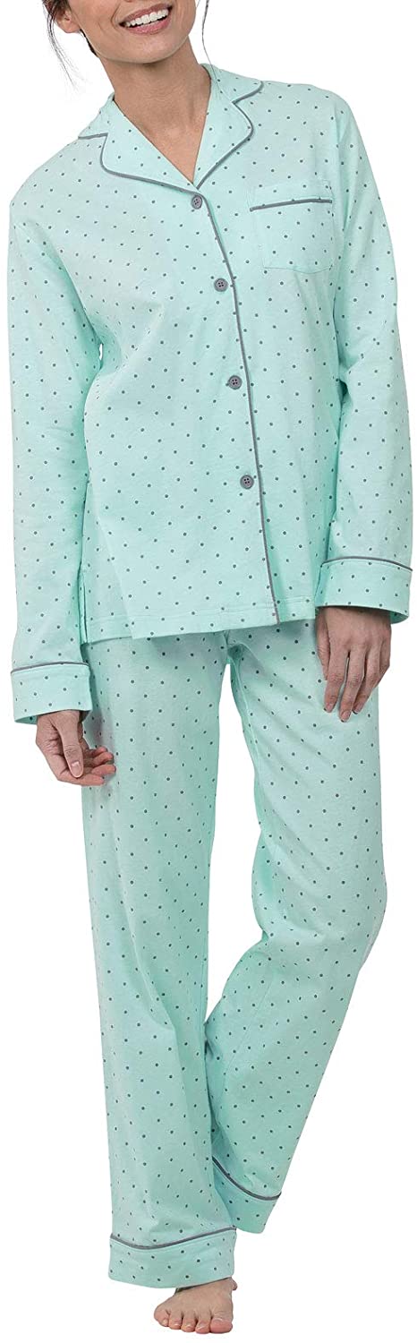 PajamaGram Pajama Set for Women Cotton Jersey Pajamas Women