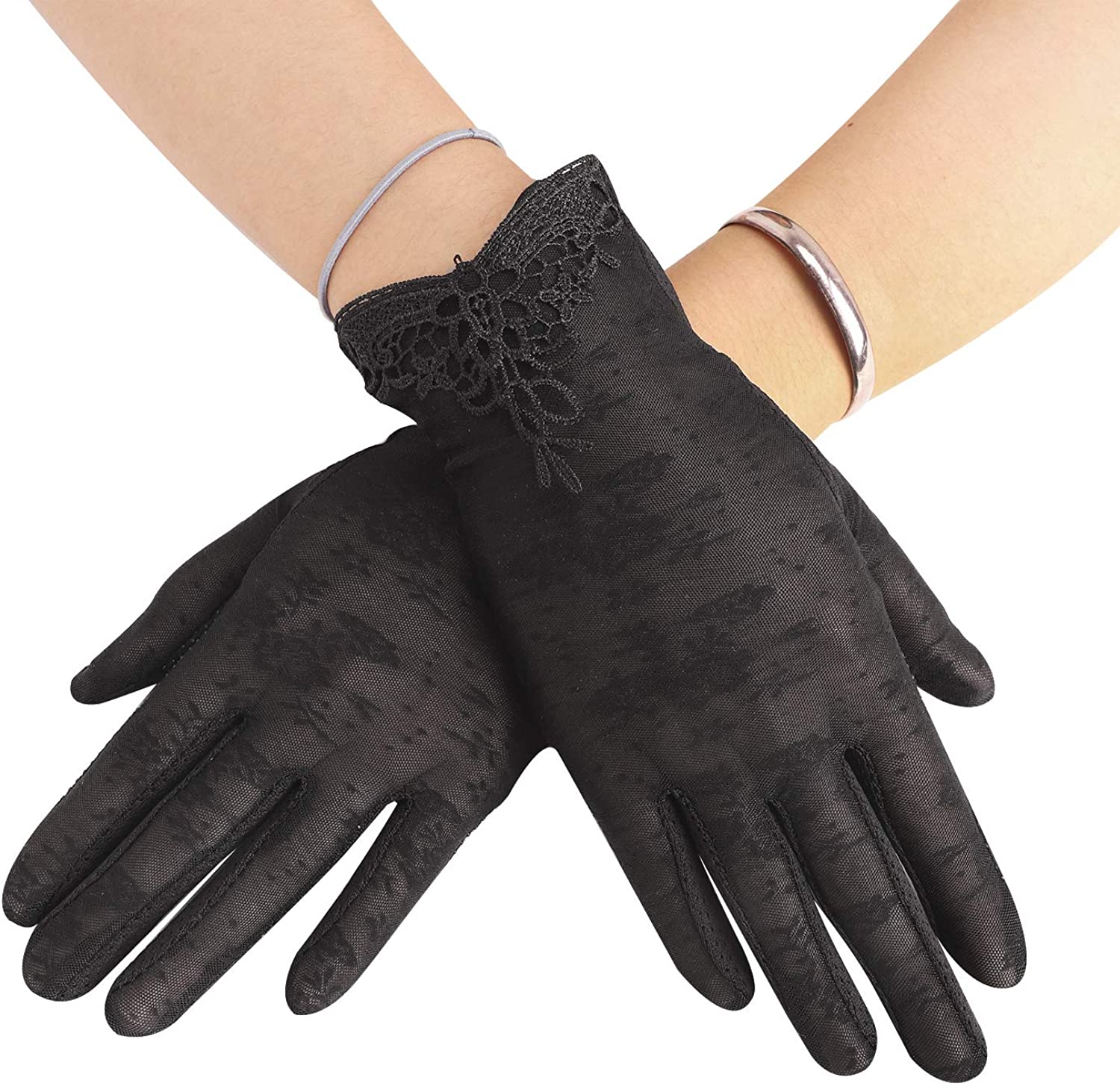 12 Pairs Driving Gloves For Men Women Cotton Non Slip Touchscreen UV Sun Protect 