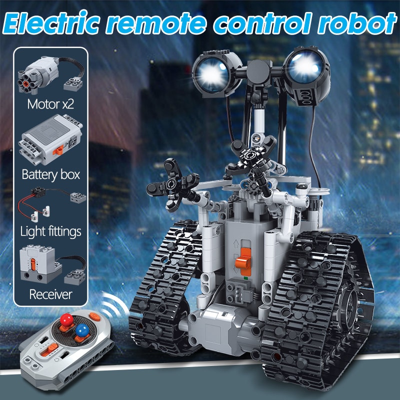 ERBO 408PCS City Creative RC Robot Electric Building Blocks Technic Remote Control Intelligent Robot Bricks Toys For Children-1