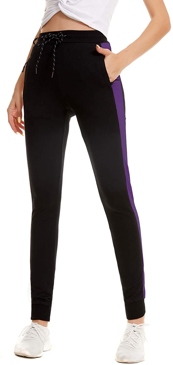 SUGAR POISON Womens Joggers High Waist Yoga Pockets Sweatpants Sport Workout Pants 